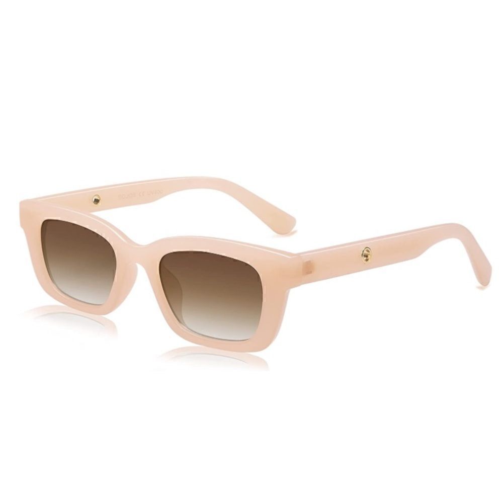 Rectangular Retro Chunky Sunglasses 